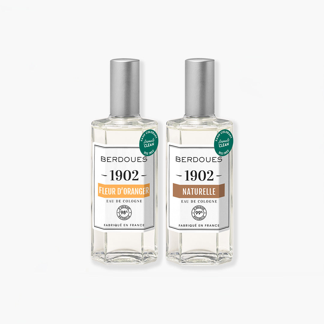 Duo Eaux de Cologne Fleur d'Oranger et Naturelle