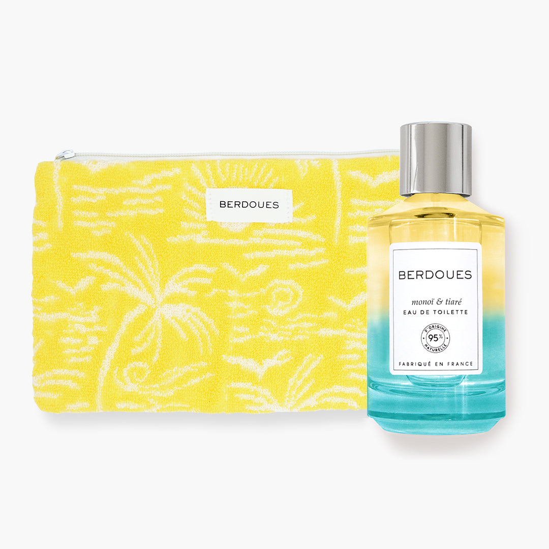 Lot Trousse éponge + Eau de toilette Monoï & Tiaré