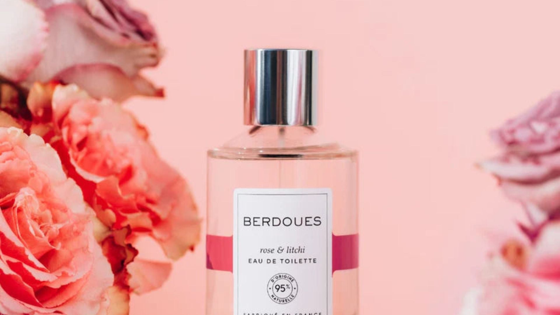 eau de toilette berdoues a la rose et au litchi