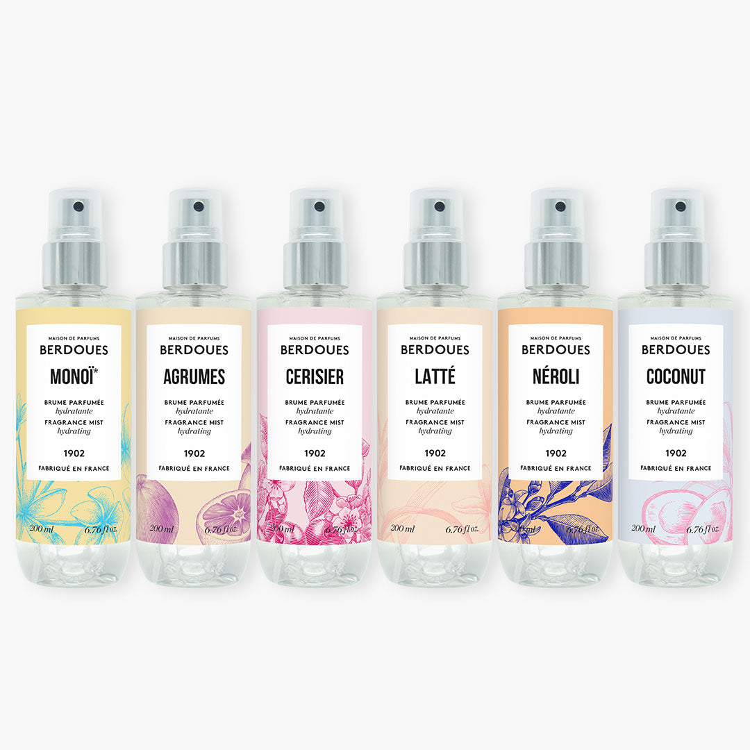 Lot 6 Brumes parfumées hydratantes
