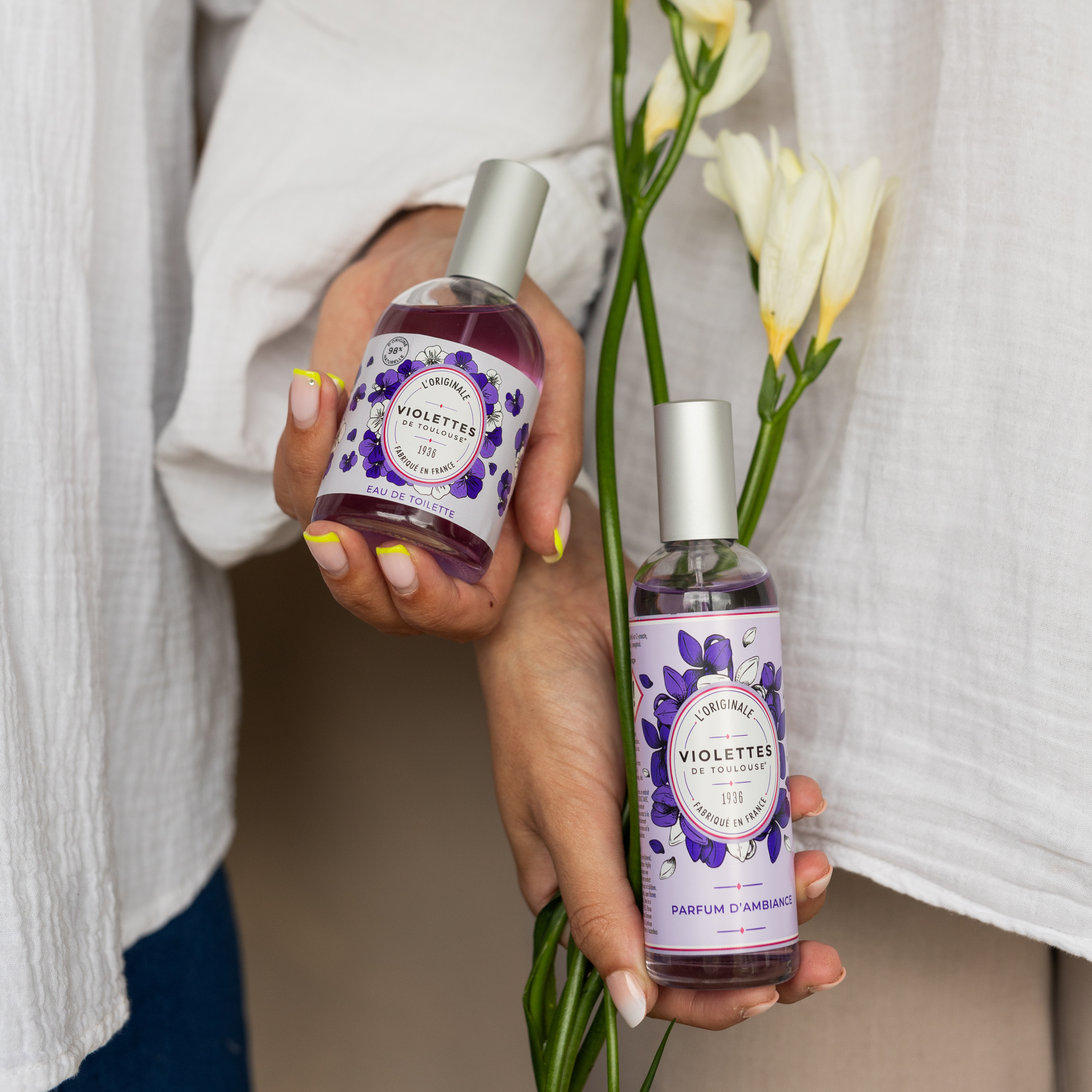 Duo Parfums d’ambiance et eau de toilette Violettes de Toulouse 50ml